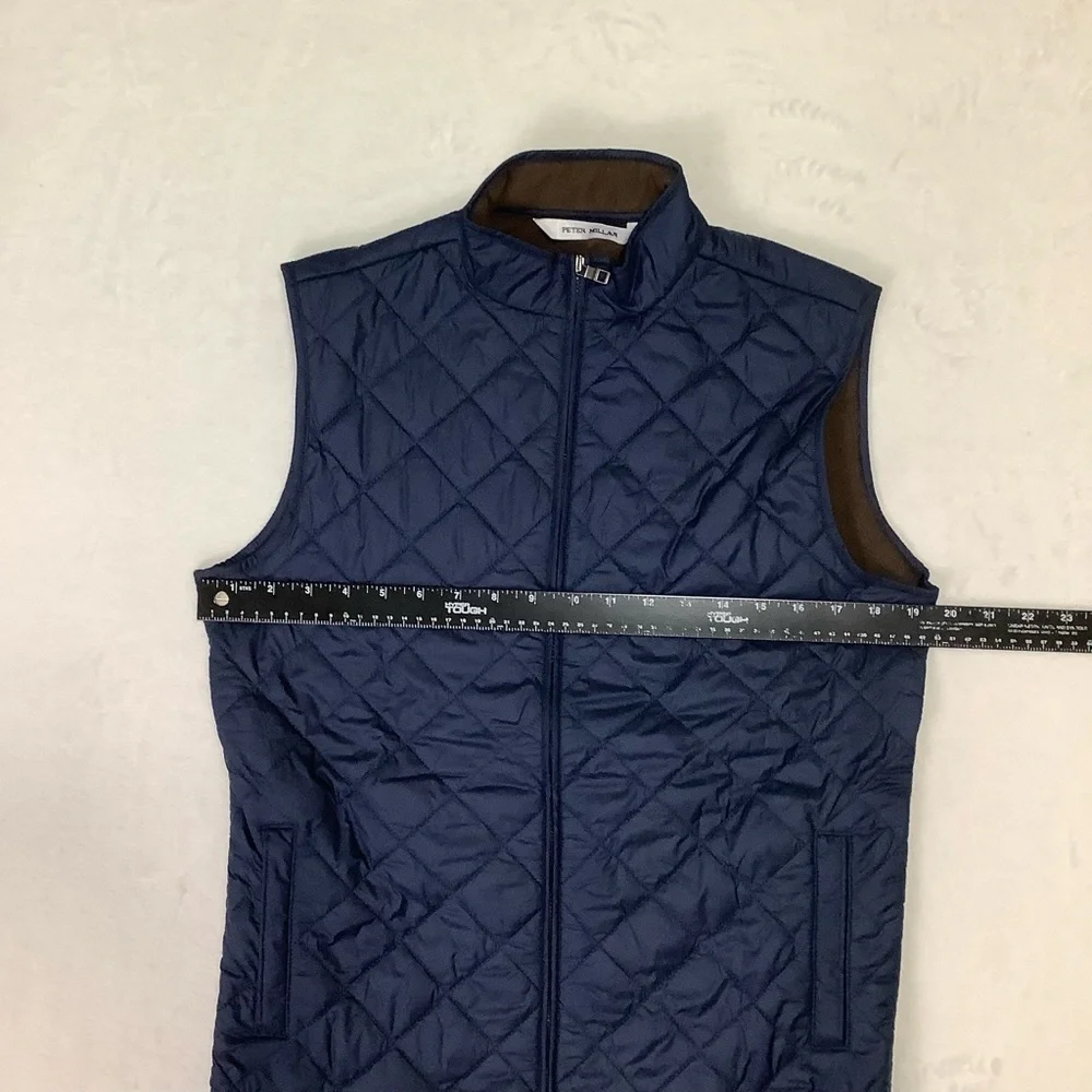 Peter Millar NWT Youth Essex Quilted Vest Sz L Navy